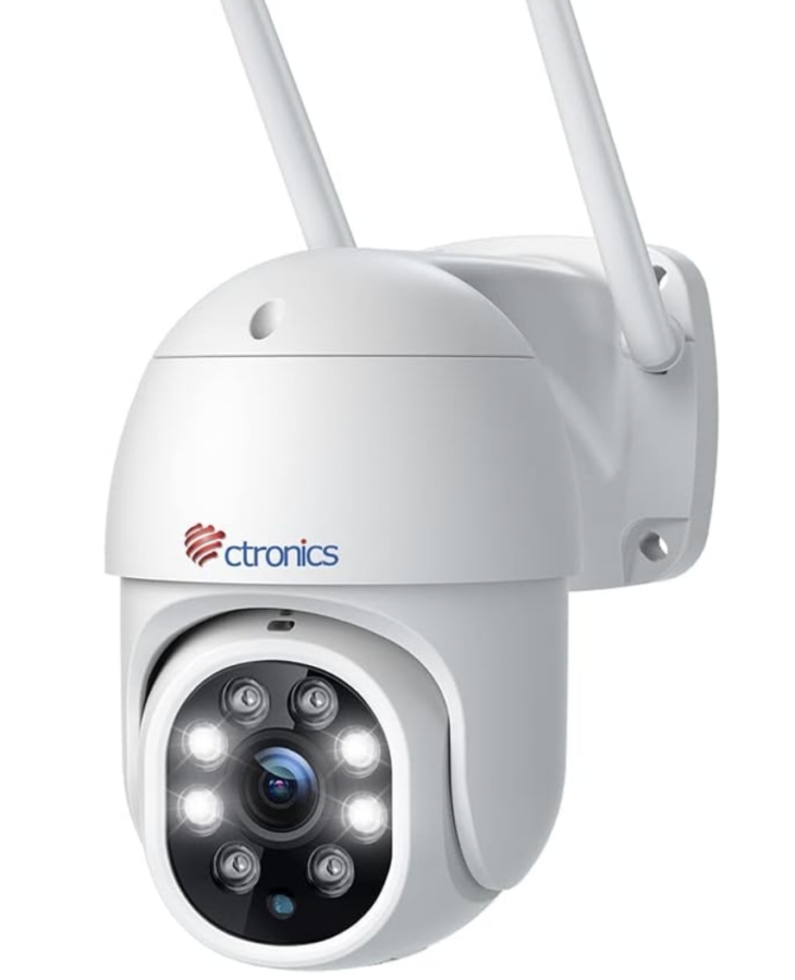 2.5K 4MP Outdoor WiFi Surveillance Camera, 2560 x 1440P ctronics PTZ WiFi IP Camera