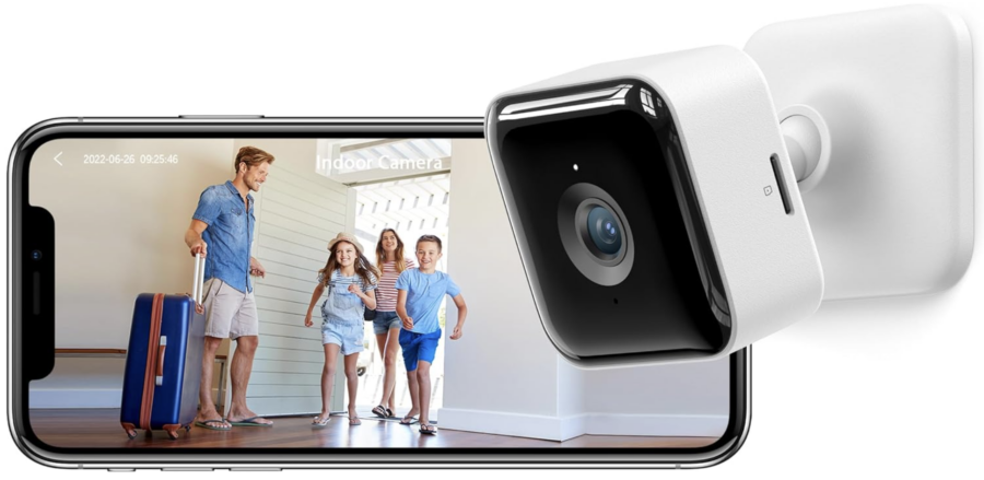 GNCC Indoor WiFi Camera, Surveillance Camera 1080P, Improved Night Vision, Real-time Alarm, Motion/Sound Detection, Two-Way Audio, SD &amp