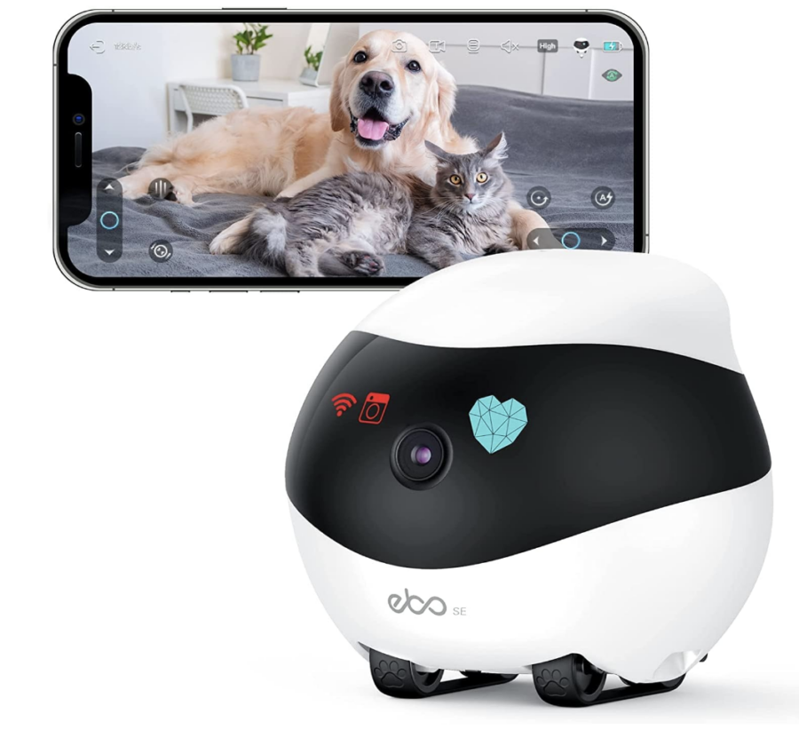 Enabot EBO SE Pet Cameras with EBO App, 1080P WLAN Mobile Surveillance Camera