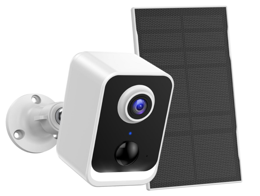 PEEIPM Outdoor Surveillance Camera, Battery WiFi, Camera Surveillance Outdoor Solar