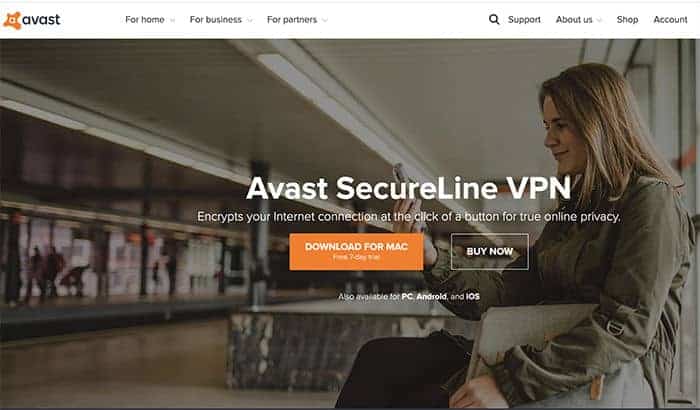 Avast website