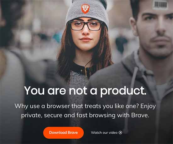 Brave browser - You are not a product