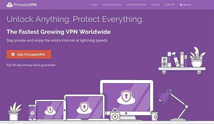 Private VPN website